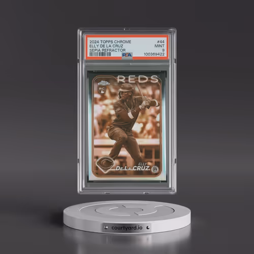 2024 Topps Chrome #44 Elly de La Cruz - Sepia Refractor (PSA 9 MINT)