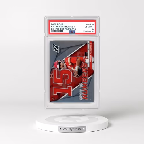 2022 Panini Zenith Behind the Numbers #BNPM Patrick Mahomes II (PSA 10 GEM MINT)