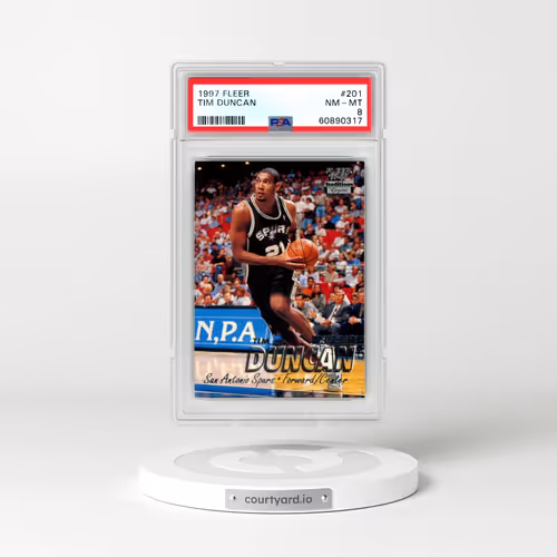1997 Fleer #201 Tim Duncan (PSA 8 NM-MT)