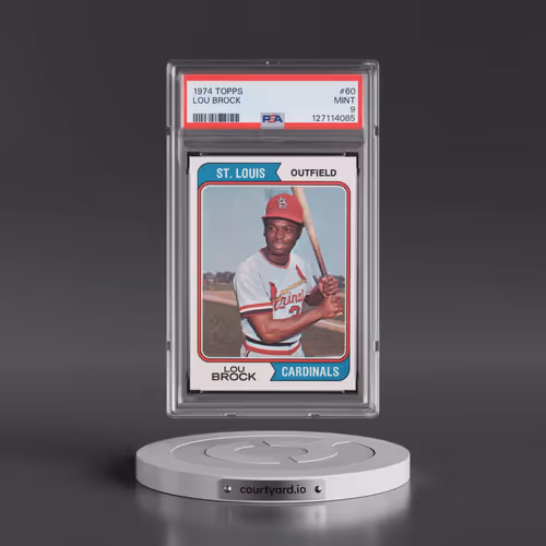 1974 Topps #60 Lou Brock (PSA 9 MINT)