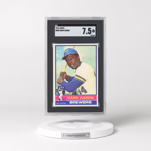 1976 Topps #550 Hank Aaron (SGC 7.5 NM+)