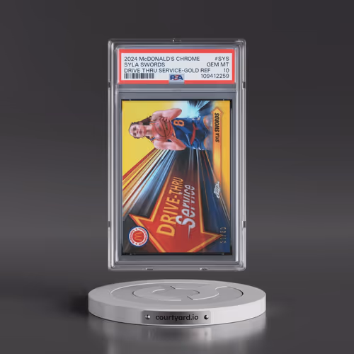 2024 Topps Chrome McDonald's All American Drive Thru Service #SYS Syla Swords - Gold Refractor (PSA