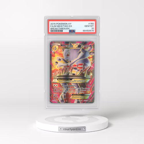 2015 Pokémon XY Breakthrough #160 M Mewtwo EX - Holo Full Art (PSA 10 GEM MINT)