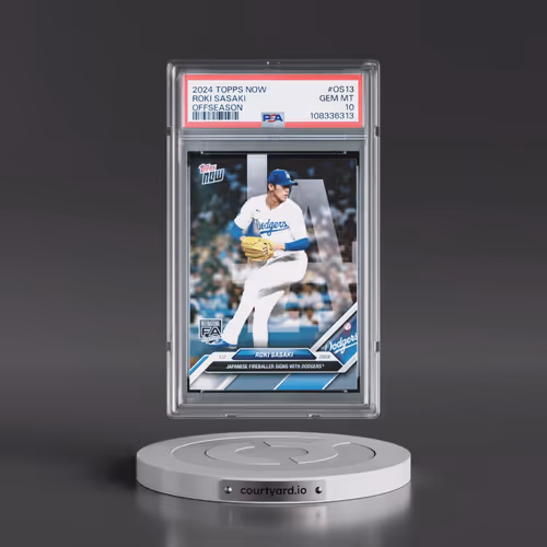 2024 Topps Now Offseason #OS13 Roki Sasaki (PSA 10 GEM MINT)