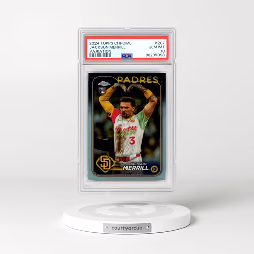 2024 Topps Chrome #207 Jackson Merrill - Variation (PSA 10 GEM MINT)