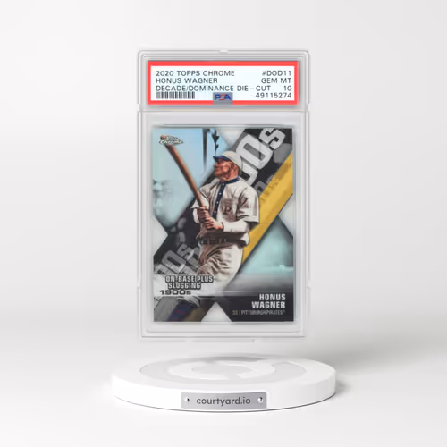 2020 Topps Chrome Decade of Dominance Die-Cut #DOD11 Honus Wagner (PSA 10 GEM MINT)