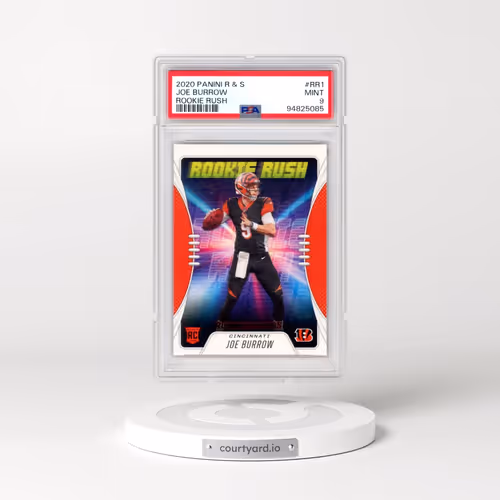 2020 Panini Rookies & Stars Rookie Rush #RR1 Joe Burrow (PSA 9 MINT)