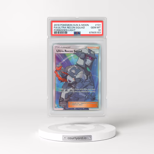 2018 Pokémon Sun & Moon Forbidden Light #131 Ultra Recon Squad - Full Art (PSA 10 GEM MINT)