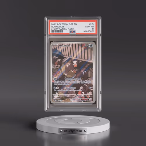 2023 Pokémon Obf EN-Obsidian Flames #204 Houndour - Illustration Rare (PSA 10 GEM MINT)