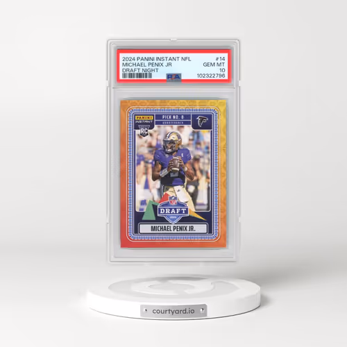 2024 Panini Instant NFL Draft Night #14 Michael Penix Jr (PSA 10 GEM MINT)