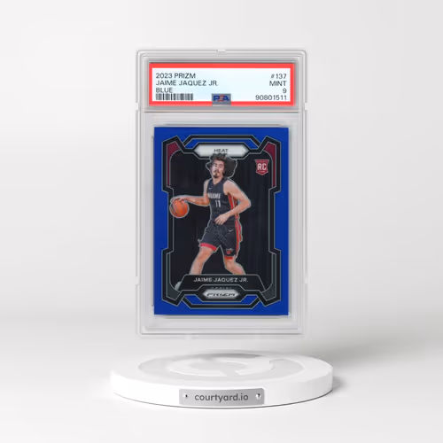 2023 Panini Prizm #137 Jaime Jaquez Jr. - Blue Prizm (PSA 9 MINT)