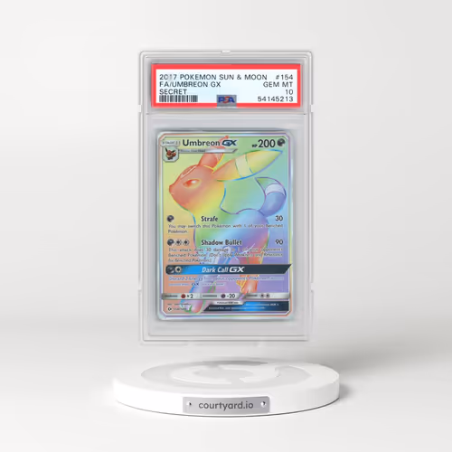 2017 Pokémon Sun & Moon #154 Umbreon GX - Holo Full Art Secret (PSA 10 GEM MINT)