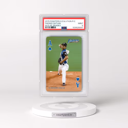 2015 Nippon-Ham Fighters Ezolution Playing Cards Shohei Ohtani - Ace of Spades (PSA 9 MINT)