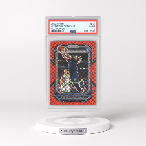 2022 Panini Prizm #253 Kenneth Lofton Jr. - Red Power (PSA 9 MINT)