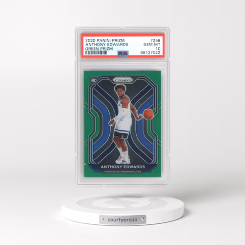 2020 Panini Prizm #258 Anthony Edwards (PSA 10 GEM MINT)
