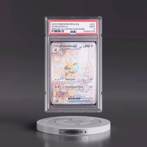 2023 Pokémon Mew EN-151 #201 Alakazam EX - Holo Special Illustration Rare (PSA 9 MINT)