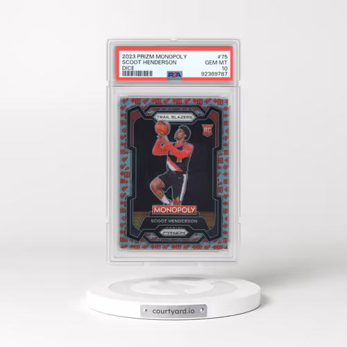 2023 Panini Prizm Monopoly #75 Scoot Henderson - Dice (PSA 10 GEM MINT)