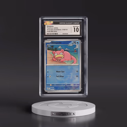 2025 Pokémon Pre EN-Prismatic Evolutions #018 Slowpoke - Reverse Holo Poke Ball (CGC 10 GEM MINT)