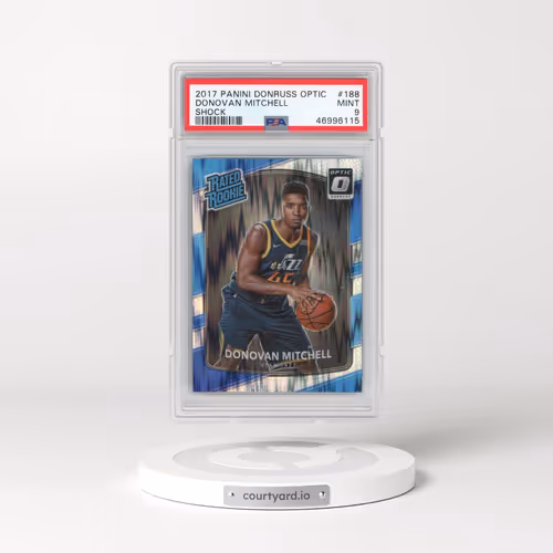 2017 Panini Donruss Optic #188 Donovan Mitchell - Shock (PSA 9 MINT)