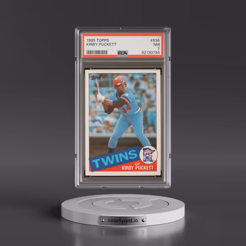 1985 Topps #536 Kirby Puckett (PSA 7 NM)