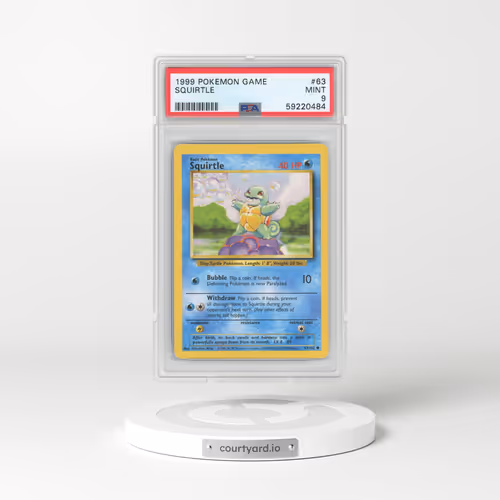 1999 Pokémon Game #63 Squirtle (PSA 9 MINT)