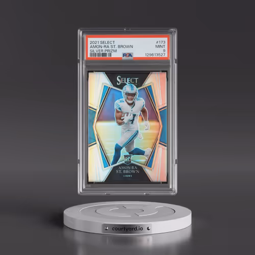 2021 Panini Select #173 Amon-RA St. Brown - Silver Prizm (PSA 9 MINT)
