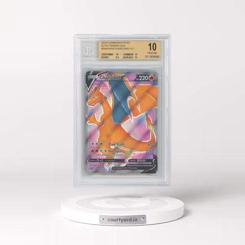 2017 Black Star Promos - Sword & Shield #050 Charizard V - Holo Champion's Path Elite Trainer Box (BGS 10 PRISTINE)