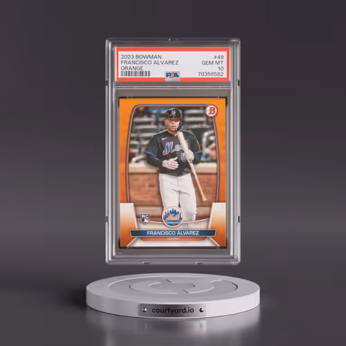 2023 Bowman #49 Francisco Alvarez - Orange (PSA 10 GEM MINT)
