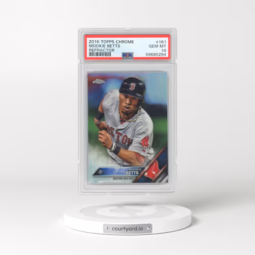 2016 Topps Chrome #161 Mookie Betts - Refractor (PSA 10 GEM MINT)