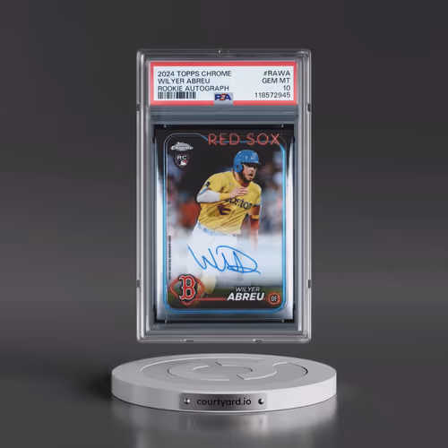 2024 Topps Chrome Rookie Autographs #RAWA Wilyer Abreu (PSA 10 GEM MINT)