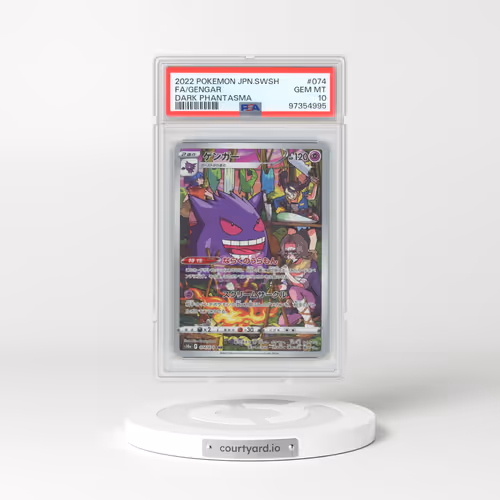 2022 Pokémon Sword & Shield Dark Phantasma #074 Gengar - Full Art (PSA 10 GEM MINT)