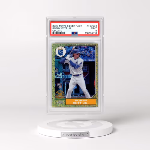 2022 Topps Silver Pack 1987 Chrome Promo #T87C34 Bobby Witt Jr. - Update (PSA 9 MINT)