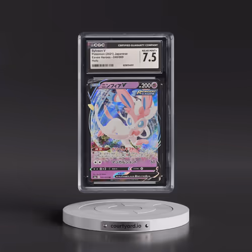 2021 Eevee Heroes #040/069 Sylveon V - Holo (CGC 7.5 NM+)