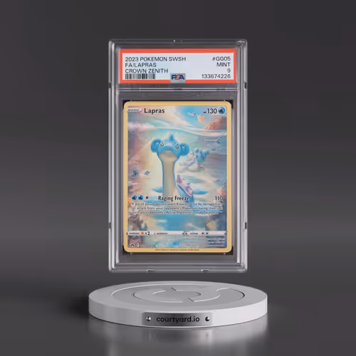 2023 Pokémon Sword and Shield Crown Zenith #GG05 Lapras - Full Art (PSA 9 MINT)