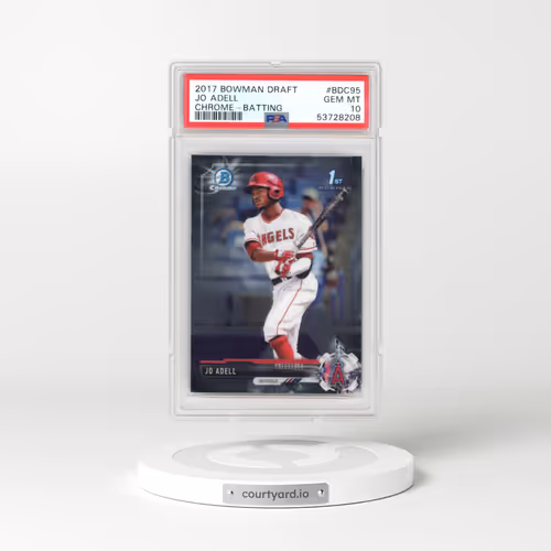 2017 Bowman Draft #BDC95 Jo Adell - Chrome-Batting (PSA 10 GEM MINT)