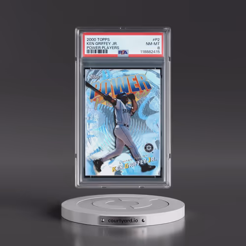 2000 Topps Power Players #P2 Ken Griffey Jr (PSA 8 NM-MT)