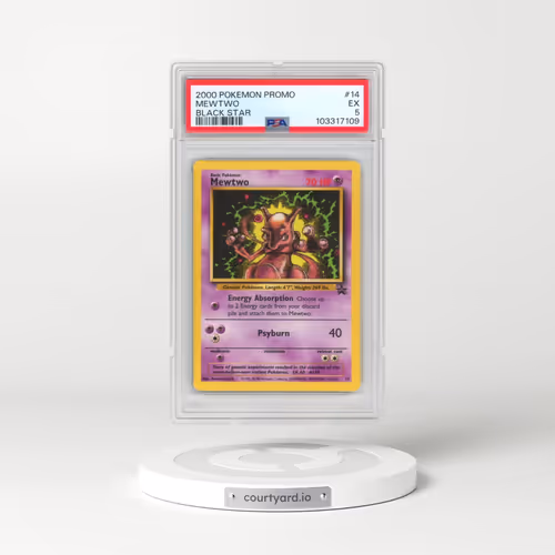 2000 Pokémon Promo Black Star #14 Mewtwo (PSA 5 EX)