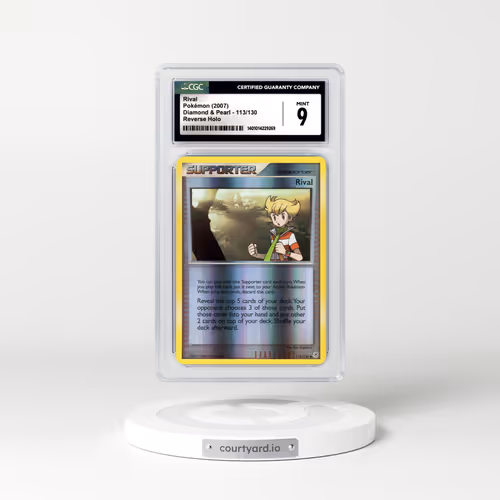 2007 Diamond & Pearl #113 Rival - Holo (CGC 9 MINT)