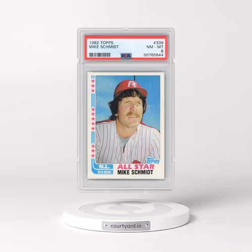 1982 Topps #339 Mike Schmidt (PSA 8 NM-MT)