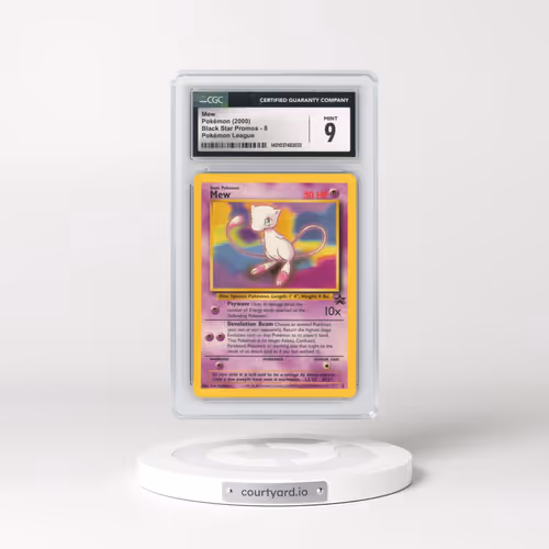 1999 Black Star Promos #8 Mew - Pokémon League (CGC 9 MINT)