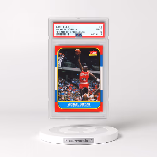 1996 Fleer Decade of Excellence #4 Michael Jordan (PSA 9 MINT)
