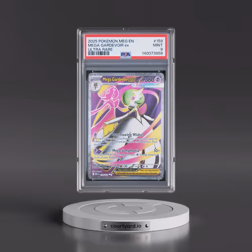 2025 Pokémon Meg EN-Mega Evolution #159 Mega Gardevoir EX - Holo Ultra Rare (PSA 9 MINT)