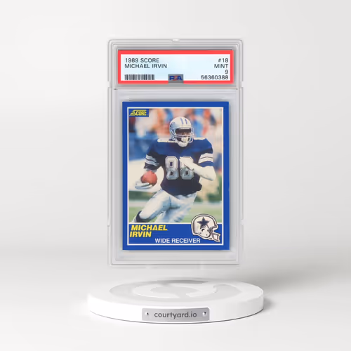 1989 Score #18 Michael Irvin (PSA 9 MINT)