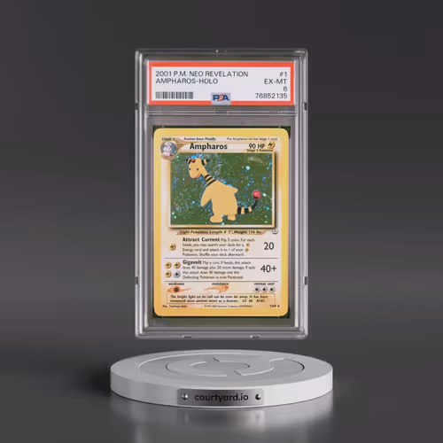 2001 Pokémon Neo Revelation #1 Ampharos - Holo (PSA 6 EX-MT)