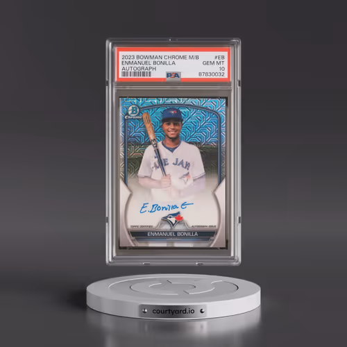 2023 Bowman Chrome Mega Box Autographs #EB Enmanuel Bonilla (PSA 10 GEM MINT)
