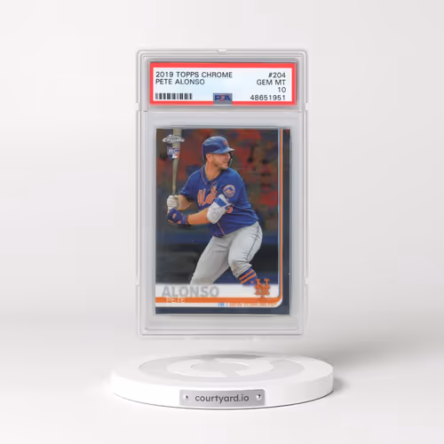 2019 Topps Chrome #204 Pete Alonso (PSA 10 GEM MINT)
