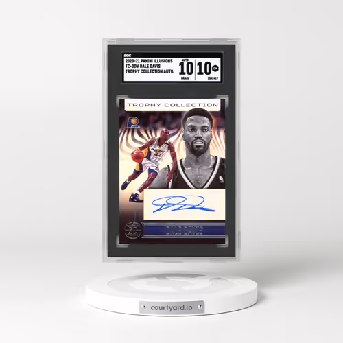 2020 Panini Illusions #TC-DDV Dale Davis - Trophy Collection Auto. (SGC 10 GEM MINT)