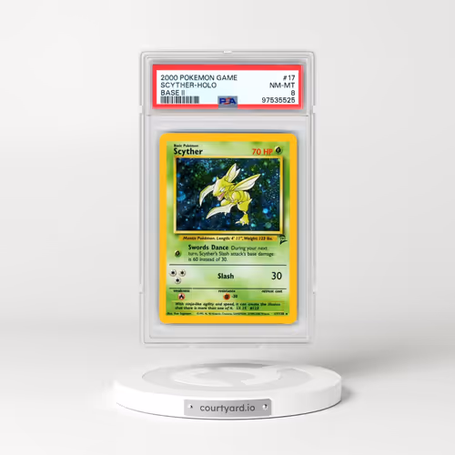 2000 Pokémon Game Base II #17 Scyther - Holo (PSA 8 NM-MT)