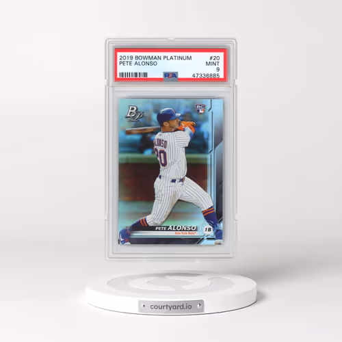 2019 Bowman Platinum #20 Pete Alonso (PSA 9 MINT)