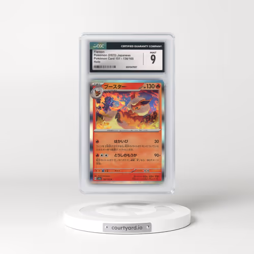 2023 Pokémon Card 151 #136/165 Flareon - Holo (CGC 9 MINT)
